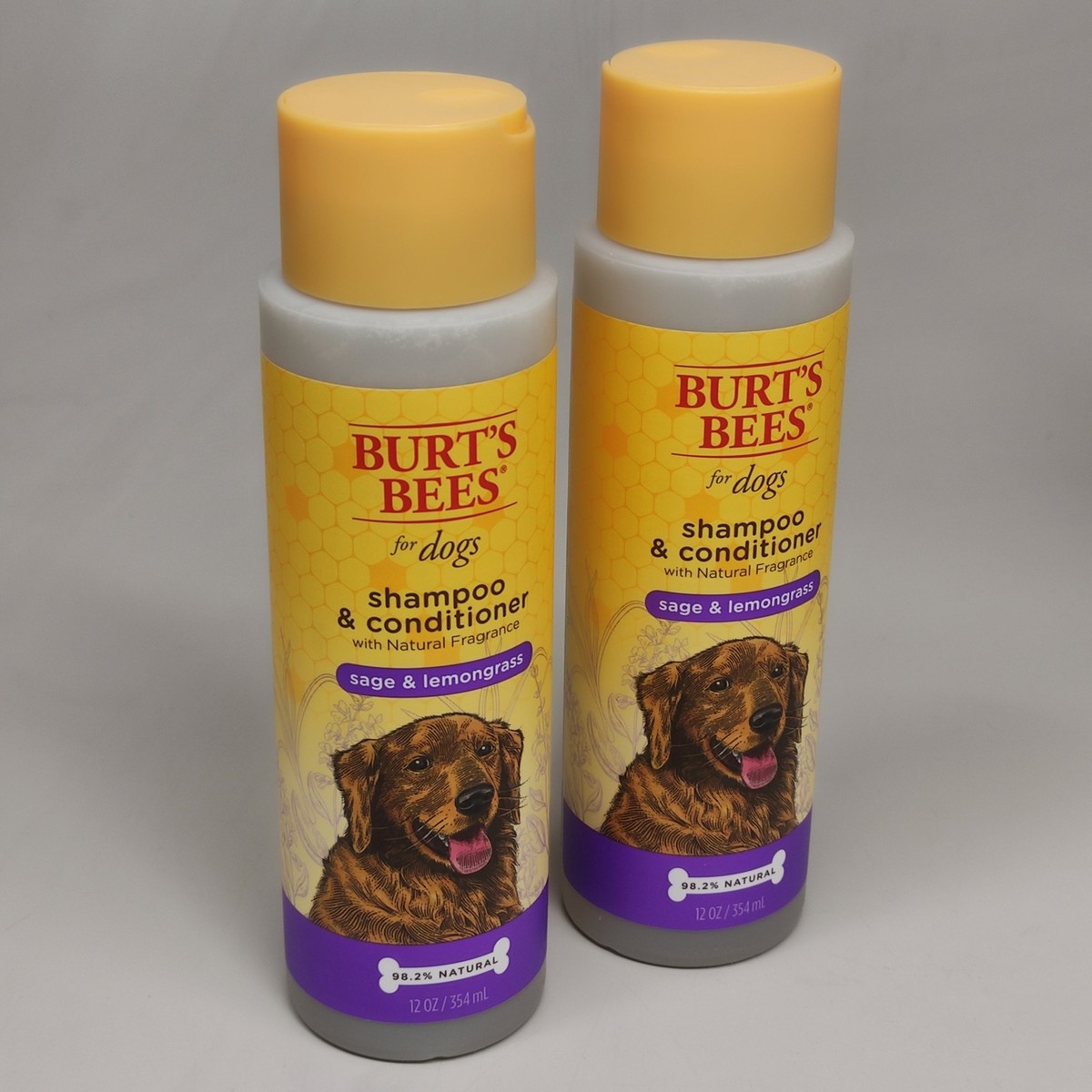 BURT'S BEE'S 2PK For Dogs Shampoo Conditioner Sage Lemongrass 12 oz  FFP10124