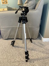 Bogen Manfrotto 3011 Professional Camera Tripod w/ Fluid Head 3126 128LP