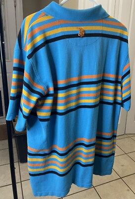 BX Horizontal Stripe Bright Polo Shirt | eBay