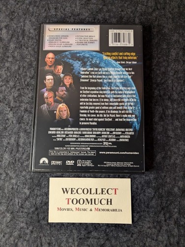 Star Trek Insurrection 1998 DVD 1999 Paramount Widescreen First Edition * - 第 3/4 張圖片