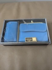 Amity Cowhide Wallet/Coin/Bill 4 Plastic Card Inserts + 2 On Wallet 6 Key Holder