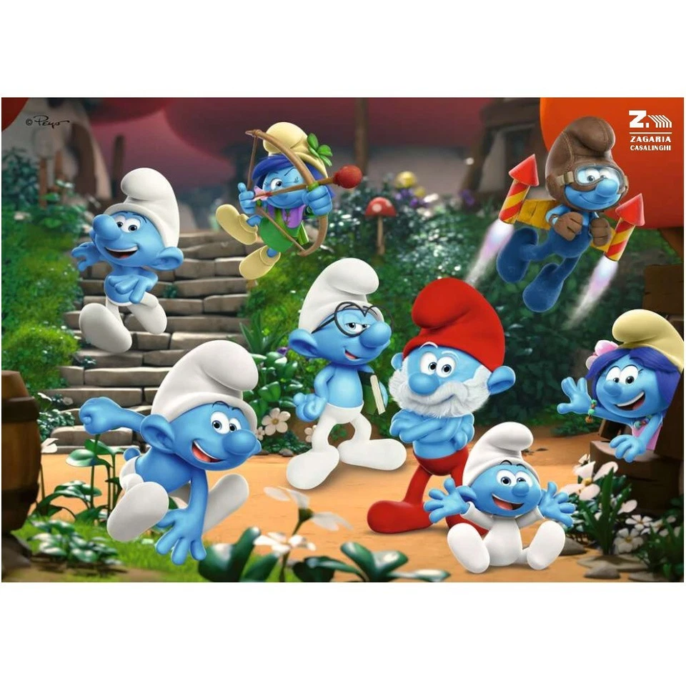 PUZZLE I PIFFI 60 PZ PUFFIAMO INSIEME BAMBINI 4+ ANNI RAVENSBURGER - Immagine 2 di 2