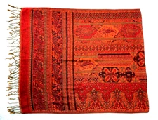 Super Soft Red & Black Pattern Modena Plaid Scarf Shawl Wrap [NEW NO TAGS]