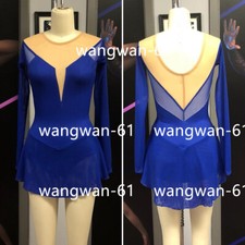 065 Women Aldult Girls Costume Performance Leotard Ice Figure Skating Dresses