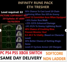 ✅ PC PS4 PS5 XBOX SWITCH✅ Eth Thresher Infinity Diablo 2 Resurrected Items D2R