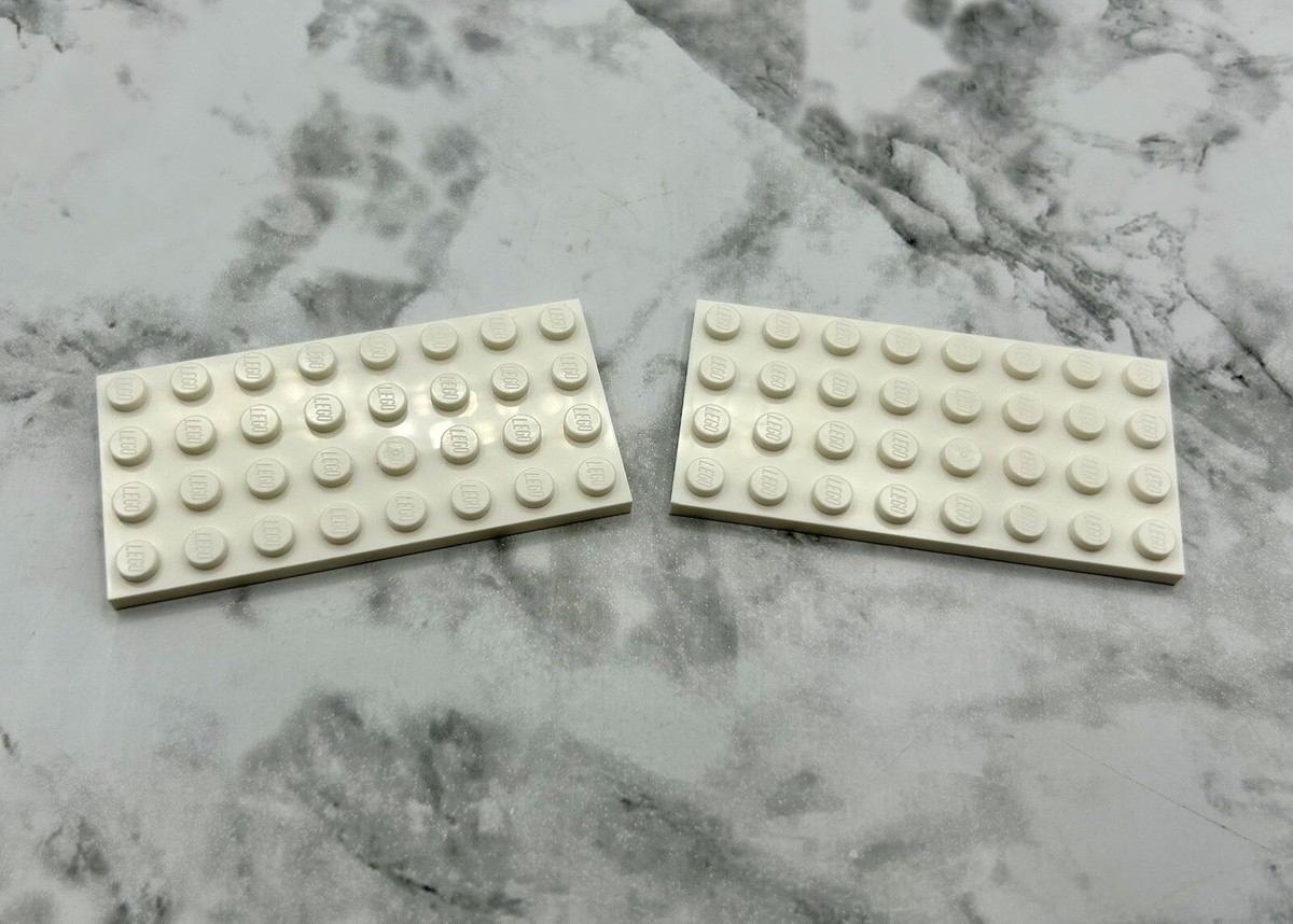 LEGO Parts Lot x (2) Ct ~ White Plate, 4 x 8 ~ No 3035 | eBay