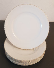 6 Stück:  KRAUTHEIM SELB BAVARIA K&A GERMANY, kleine Teller mit Relief/Goldrand