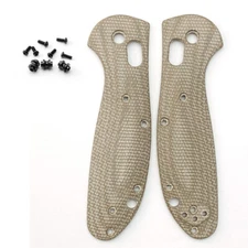 2pcs Handle Patch Micarta Scales for Benchmade Mini Griptilian 555-556-557 Knife