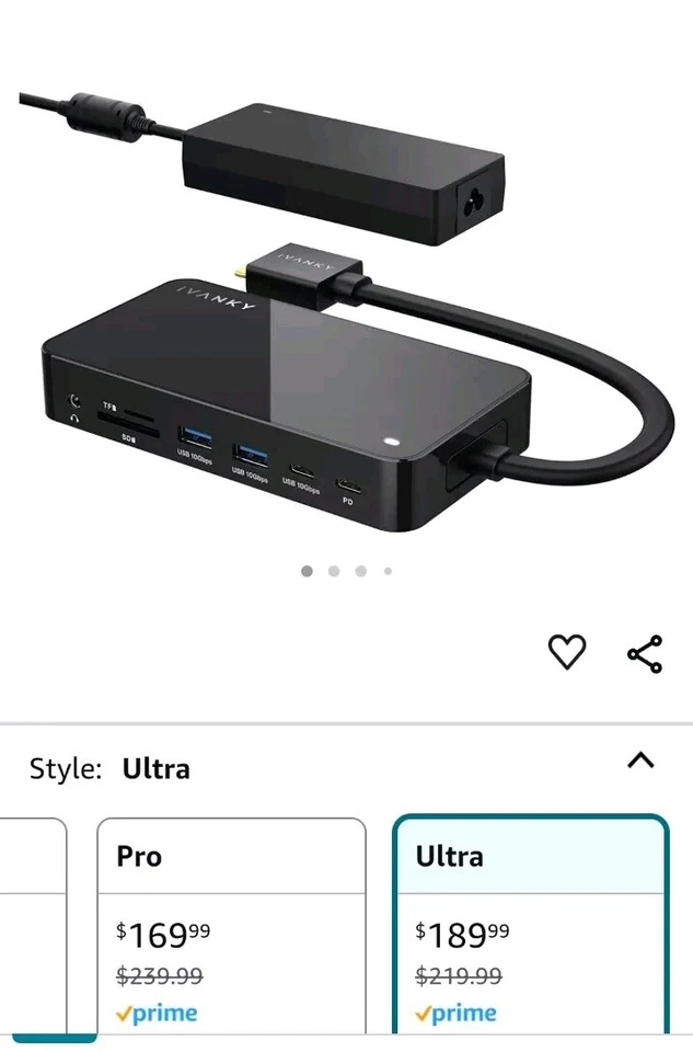 iVANKY 180 Watt 12-in-2 Docking Station ULTRA for MacBook Pro (Retails $190) D30 - Image 2 of 4