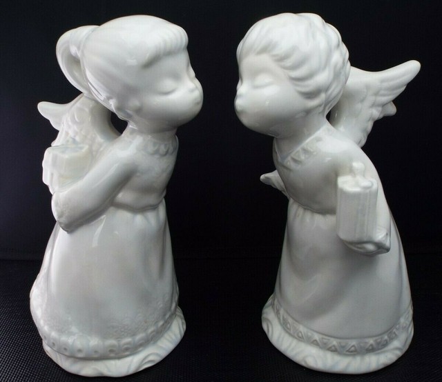 Vintage Lot of 2 Ceramic Christmas Kissing Angels eBay