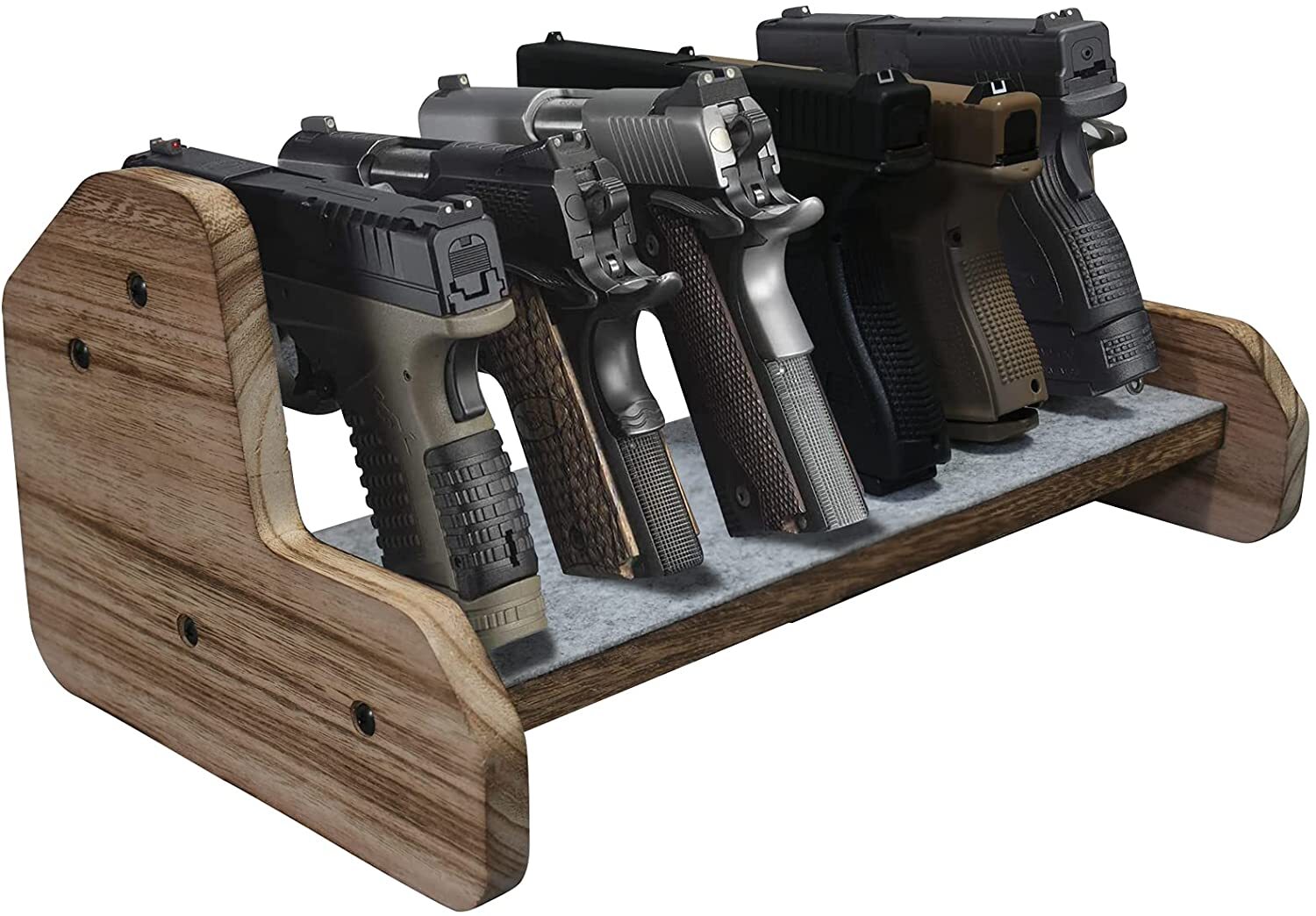 6 Gun Rack Pistol Holder For Gun Cabinet Storage, Gun Safe Organizer Accessories