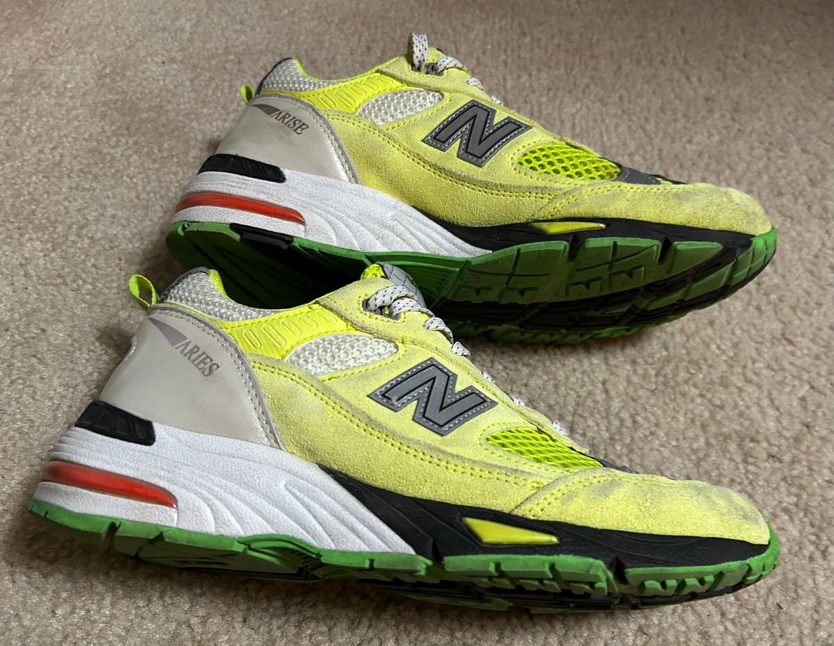 New Balance x Aries 991 Made in England Neon Yellow M991AFL New Balance x Aries 991 Made in England Neon Yellow M991AFL