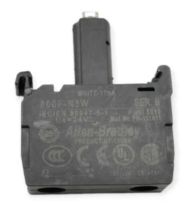 Allen Bradley 800F-N3W Ser. B LED weiß