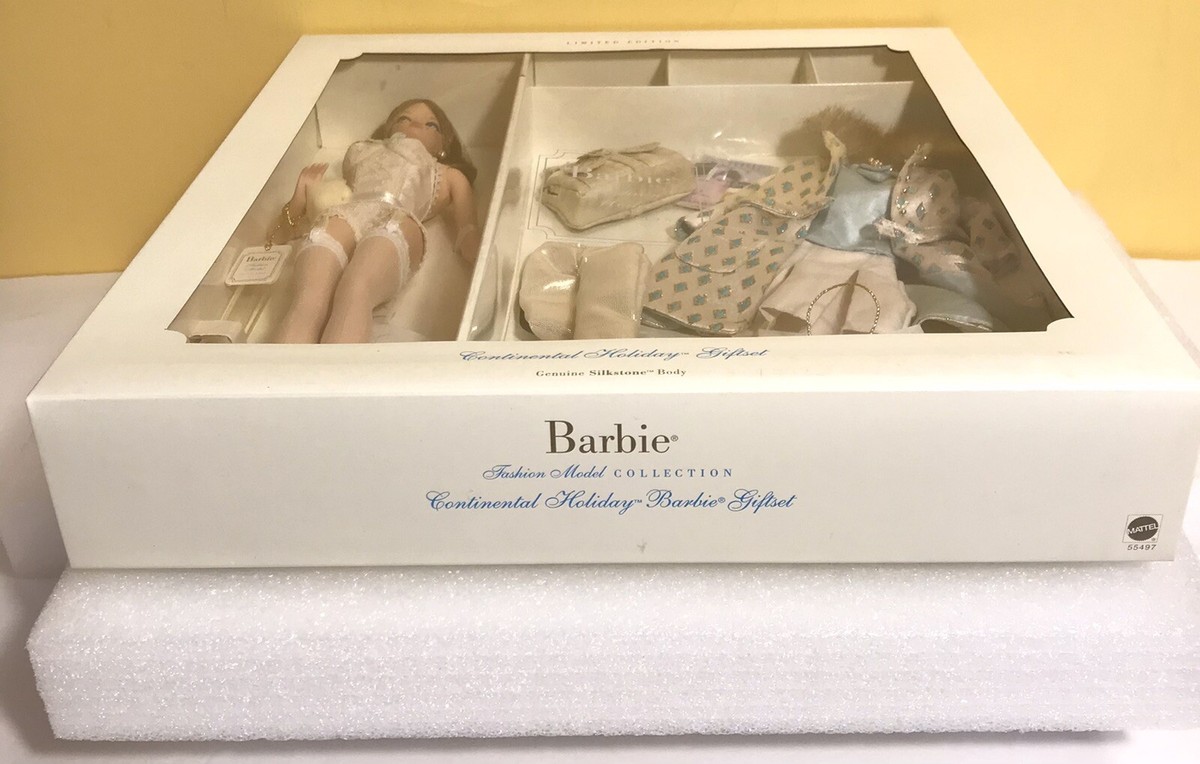 Barbie Fashion Model CONTINENTAL HOLIDAY Silkstone Gift Set 2001 