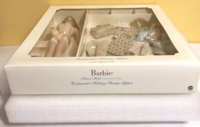 Lot - (2) NRFB SILKSTONE FASHION MODEL COLLECTION BARBIES - GOLD LABEL A DAY AT THE RACES AND