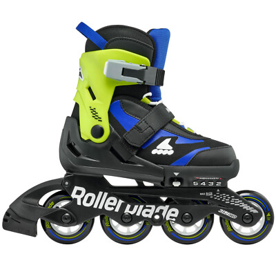 Rollerblade Microblade Kinder Inline-Skates Inliner Inlineskates Schwarz/Blau