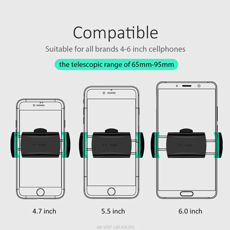 Car Air Vent Phone Holder Mount For Apple New iPhone X 8 7 Plus 5 SE 5G 5th 3 G - Image 4 of 4