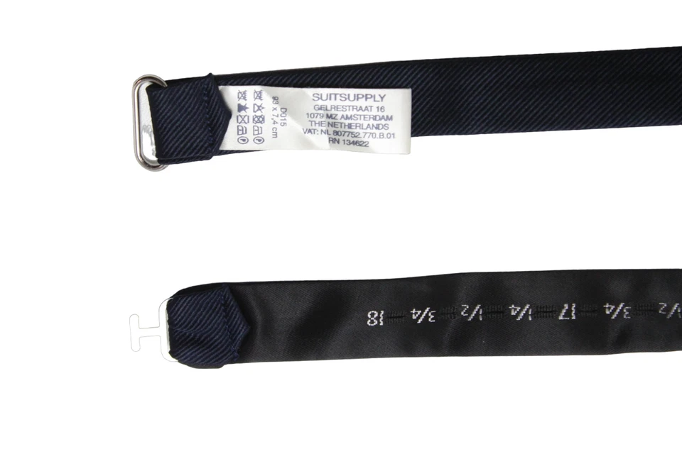 SUITSUPPLY Pajarita Hombre 93 X 7.4 CM Seda Ajustable Oscuro Formal Foto 4 de 4