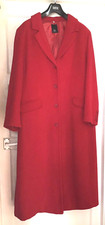 Red Wool Mix Maxi Coat Size 22-24