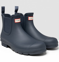Hunter Mens Original Chelsea Dealer Boots Waterproof Casual Pull-On Ankle Rubber