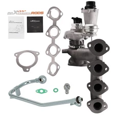 Turbo w/ Oil Feed Line Kit for Mercedes-Benz C250 SLK250 E250 2012-2015 1.8L