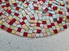 1000 pieces, Mixed Colours Glass Mirror Tiles, 4 colours, Aprox 5x5mm, Art&Craft