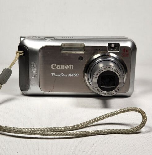 Canon PowerShot A460 5,0 megapixel fotocamera digitale - argento * solo parti * - Foto 1 di 8