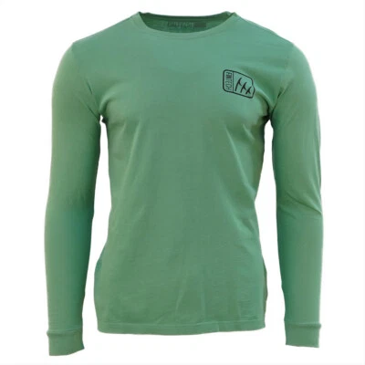 Fintech Wanted Bass Long Sleeve Graphic T-Shirt - Frosty Spruce