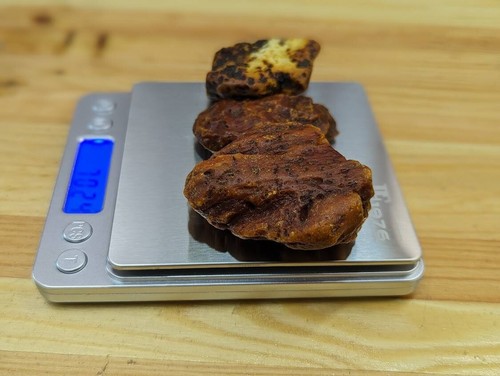 Stones Of Natural Amber Raw 70.24 Grams 3 Pieces - Picture 3 of 4