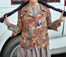 Ladies Citron Brand Santa Monica Silk Blouse Size Small