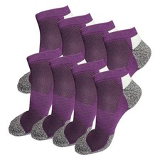 8PK Mens Low Cut Ankle Socks Size 6-12 Cotton Cushioned Casual Athletic Running