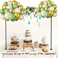 Adjustable Metal Backdrop Stand 94.5in Table Arch Frame for Wedding Party Decor