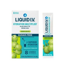 Liquid I.V. Hydration Multiplier Electrolyte Drink Mix grape 6 packets
