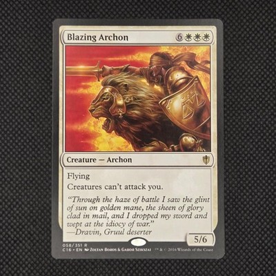 Blazing Archon 58 Rare Commander 2016 Magic: The Gathering MP