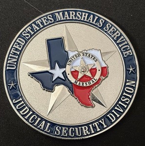 U.S. Marshals Texas division federal police Challenge Coin