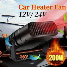 Riscaldatore per Auto Camion 12V/24V Ventilatore Portatile 200W termoventilatore