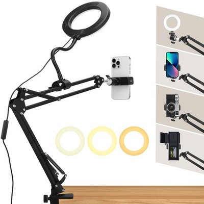 Overhead Handyhalterung Ringlicht Webcam Stativ Kamerahalterung Flexiblem Arm
