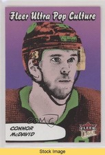 2021-22 Upper Deck Fleer Ultra Pop Culture SSP Connor McDavid #PC-34 READ 7yx