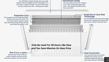NEOS Electric Radiators  (30 Hours Use!) 8 In Total cost New £9500