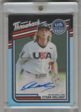 2026 Panini USA Stars & Stripes Ethan Holliday Throwback Auto 83/99 18U National