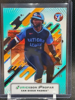 Jurickson Profar 2025 Topps Pristine Aqua Pristine Pulsar #181/199 - Padres