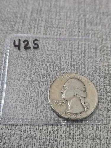 1942 S Washington Silver Quarter