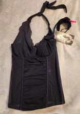 "Seven Til Midnight" Black Corset Lingerie Set Style: 9568 L Nylon Spandex