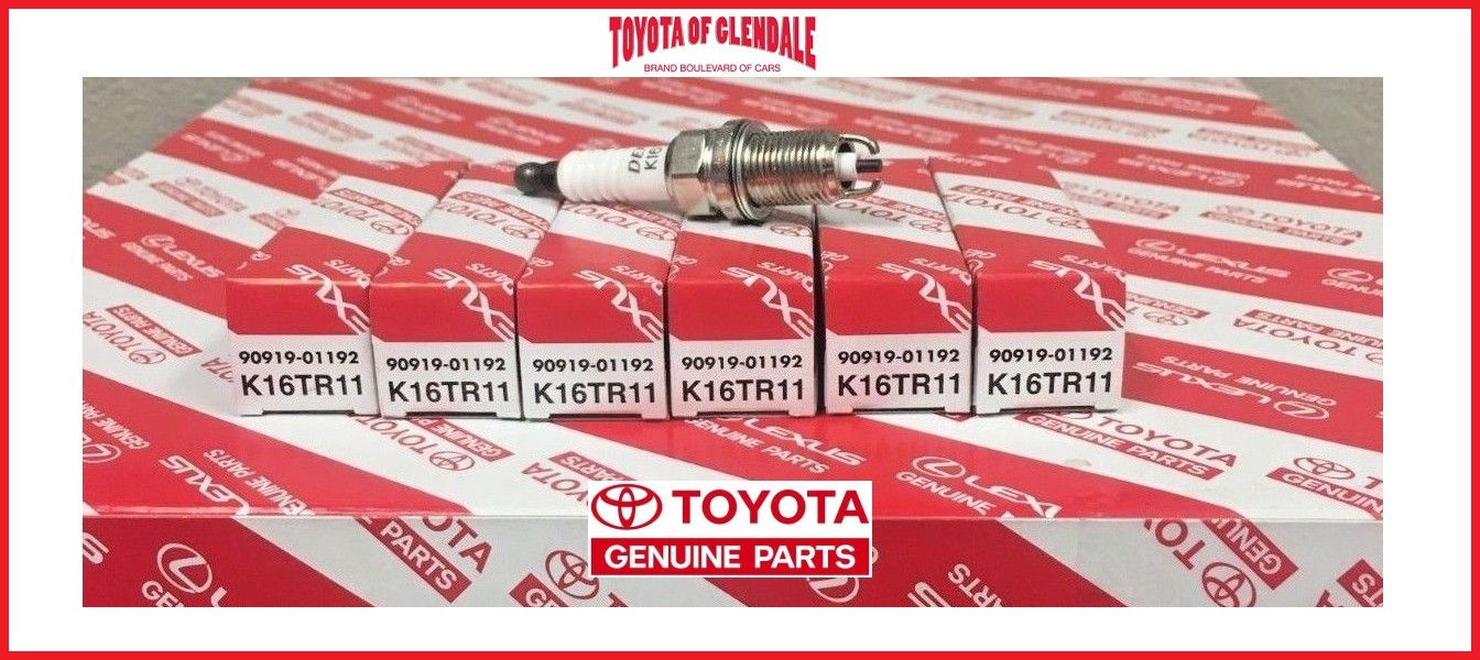 SET OF 6 GENUINE OEM 90919-01192 SPARK PLUG TOYOTA 4RUNNER, TACOMA, TUNDRA, T100