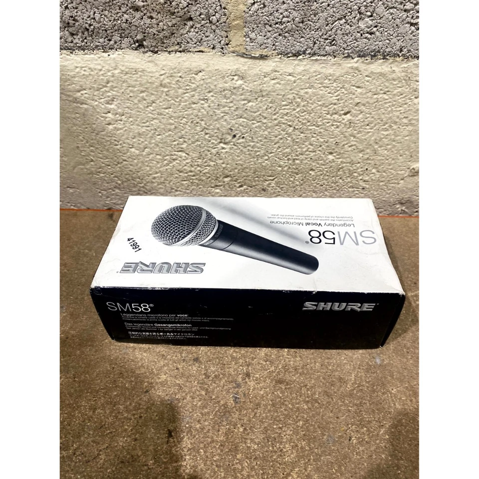 Shure SM58 Cardioid Dynamic Vocal Microphone Wired XLR Built-In Wind/Pop Filter - Image 4 of 4