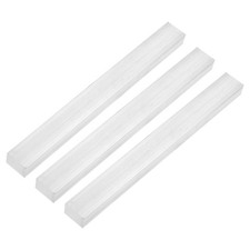 Square Aluminum Flat Bar, 3Pcs 5/8" Thickness 1" Width 10" Length