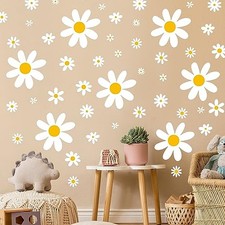 165 Pieces 15 Sheet Large Daisy Wall Decals Flower Stickers Vinyl Peel Cute