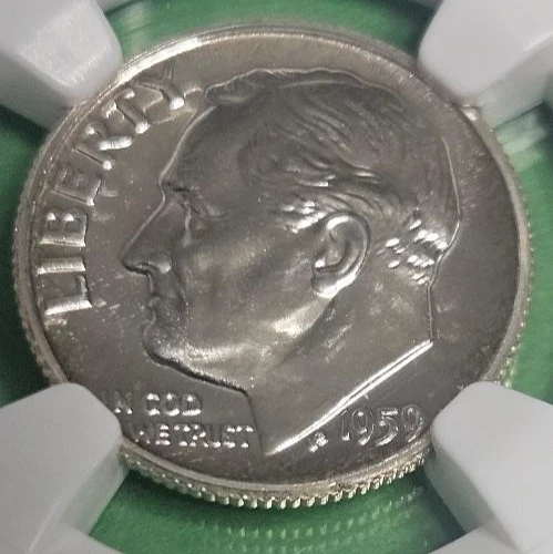 1961 Roosevelt 90% Silver Dime Proof US Coins 10C PCGS PR68 - Image 3 of 3