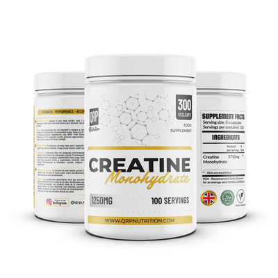 QRP Nutrition Creatine Monohydrate 1250mg 300 Kapseln