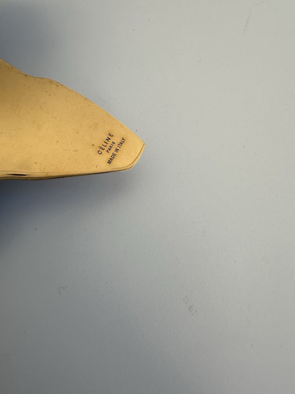 Celine Patchwork Earrings Silver Gold Enameled Po… - image 13